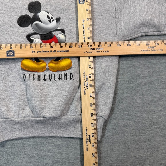 Disneyland Sweatshirt Youth Small Gray Mickey Mouse Crewneck Pullover Vintage - Picture 4 of 6